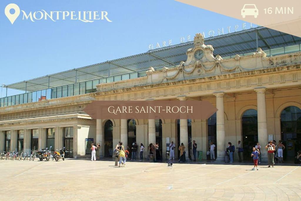 041 - Studio Le Chateau D'O, Appart 4Pers, Parking, Proche Faculte De Medecine Montpellier Exteriör bild